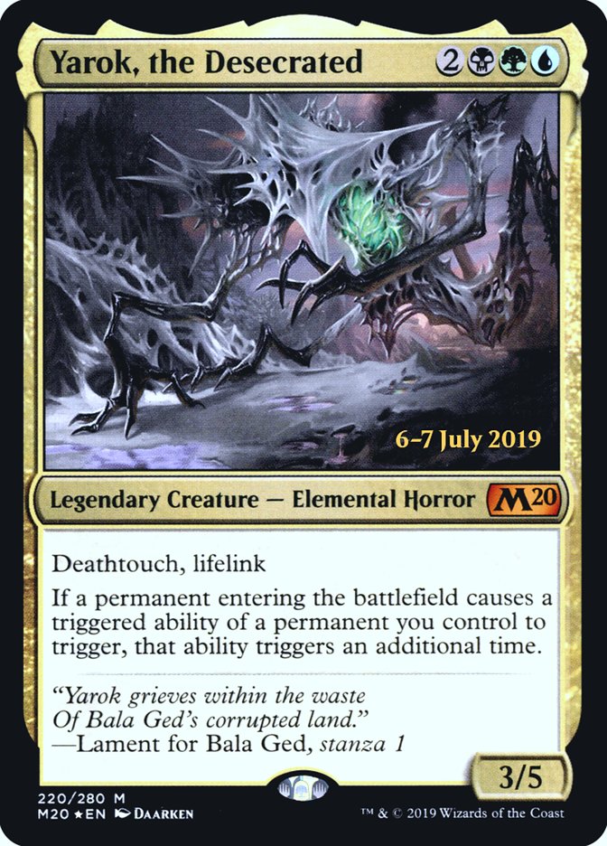 Yarok, the Desecrated [Core Set 2020 Prerelease Promos] | A1Comics