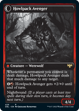 Ill-Tempered Loner // Howlpack Avenger [Innistrad: Double Feature] | A1Comics