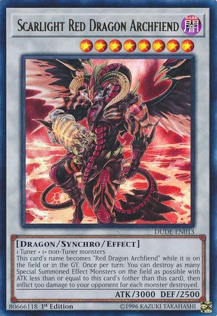 Scarlight Red Dragon Archfiend [DUDE-EN013] Ultra Rare | A1Comics