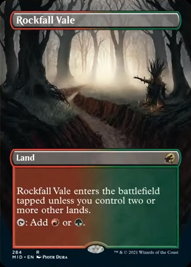 Rockfall Vale (Borderless Alternate Art) [Innistrad: Midnight Hunt] | A1Comics