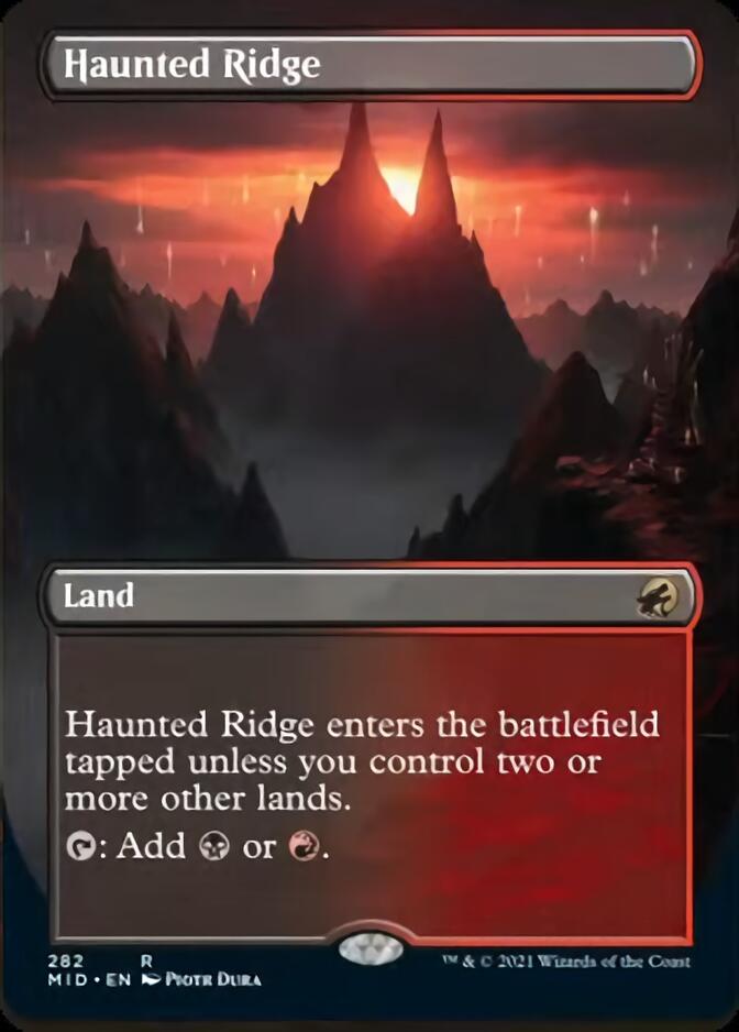 Haunted Ridge (Borderless Alternate Art) [Innistrad: Midnight Hunt] | A1Comics