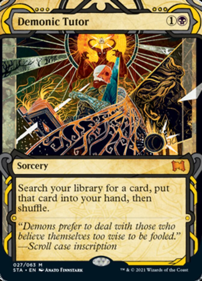 Demonic Tutor (Foil Etched) [Strixhaven: School of Mages Mystical Archive] | A1Comics