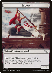 Monk // Spirit (13) Double-Sided Token [March of the Machine Tokens] | A1Comics