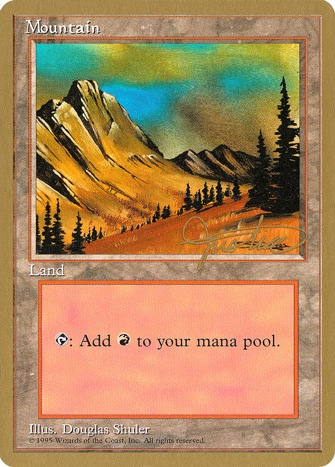 Mountain (mj375) (Mark Justice) [Pro Tour Collector Set] | A1Comics