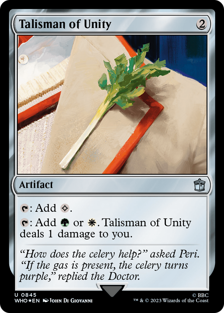 Talisman of Unity (Surge Foil) [Doctor Who] | A1Comics