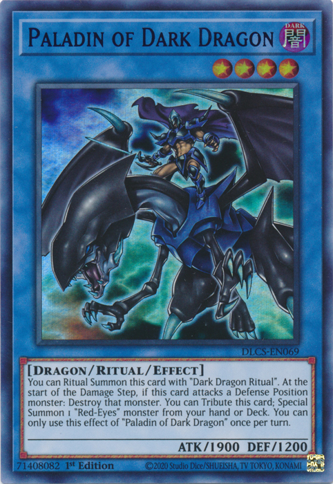 Paladin of Dark Dragon (Blue) [DLCS-EN069] Ultra Rare | A1Comics