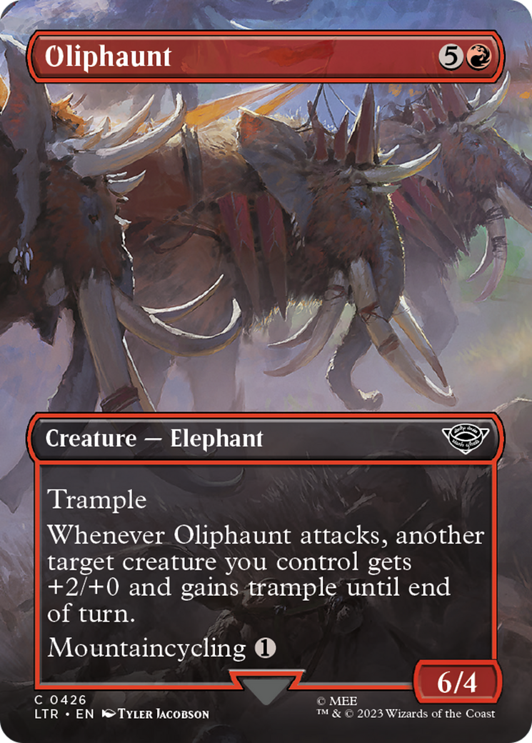 Oliphaunt (Borderless Alternate Art) [The Lord of the Rings: Tales of Middle-Earth] | A1Comics