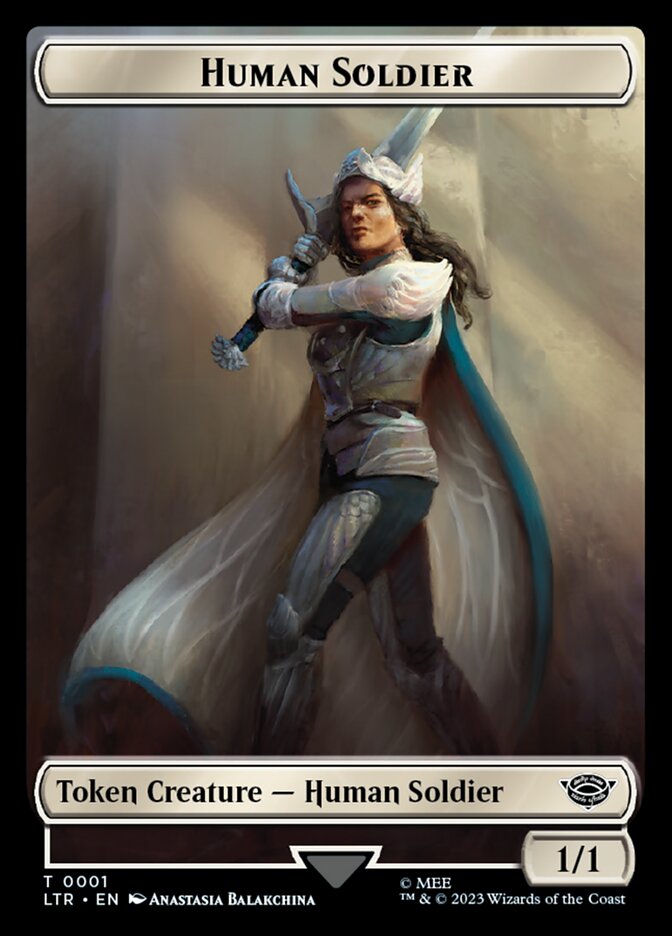 Human Soldier Token (01) [The Lord of the Rings: Tales of Middle-Earth Tokens] | A1Comics