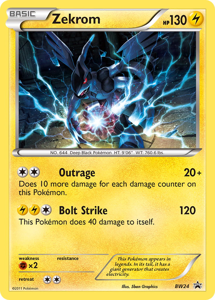 Zekrom (BW24) [Black & White: Black Star Promos] | A1Comics