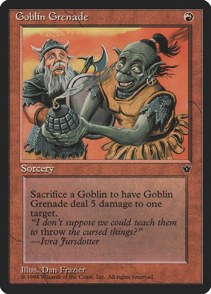 Goblin Grenade (Dan Frazier) [Fallen Empires] | A1Comics