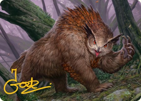 Owlbear Art Card (Gold-Stamped Signature) [Dungeons & Dragons: Adventures in the Forgotten Realms Art Series] | A1Comics