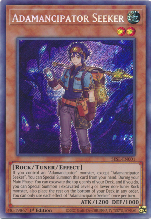 Adamancipator Seeker [SESL-EN001] Secret Rare | A1Comics