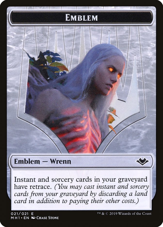 Elemental (008) // Wrenn and Six Emblem (021) Double-Sided Token [Modern Horizons Tokens] | A1Comics