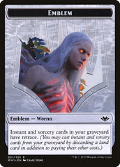 Zombie (007) // Wrenn and Six Emblem (021) Double-Sided Token [Modern Horizons Tokens] | A1Comics