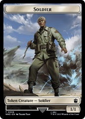 Soldier // Dinosaur Double-Sided Token [Doctor Who Tokens] | A1Comics