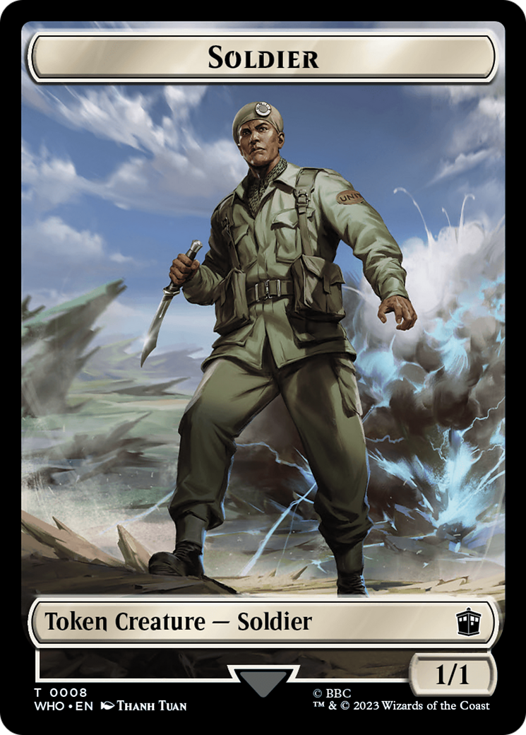 Soldier // Mark of the Rani Double-Sided Token [Doctor Who Tokens] | A1Comics