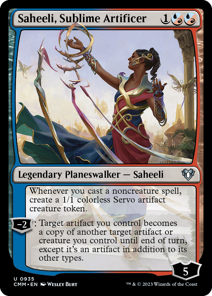 Saheeli, Sublime Artificer [Commander Masters] | A1Comics