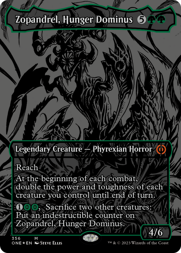 Zopandrel, Hunger Dominus (Oil Slick Raised Foil) [Phyrexia: All Will Be One] | A1Comics