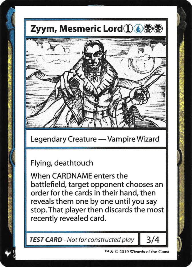 Zyym, Mesmeric Lord [Mystery Booster Playtest Cards] | A1Comics