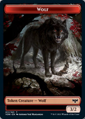 Wolf (011) // Spirit (002) Double-Sided Token [Innistrad: Crimson Vow Tokens] | A1Comics