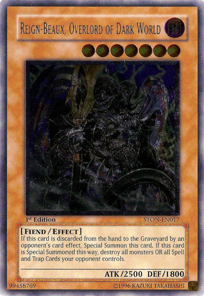 Reign-Beaux, Overlord of Dark World [STON-EN017] Ultimate Rare | A1Comics