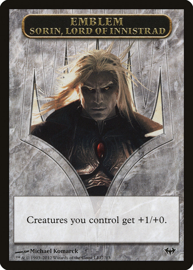 Sorin, Lord of Innistrad Emblem [Dark Ascension Tokens] | A1Comics