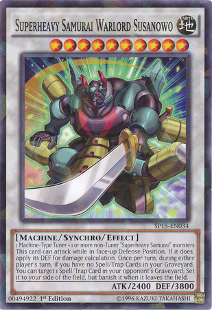 Superheavy Samurai Warlord Susanowo [SP15-EN034] Shatterfoil Rare | A1Comics