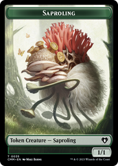 Saproling // Dragon (0021) Double-Sided Token [Commander Masters Tokens] | A1Comics