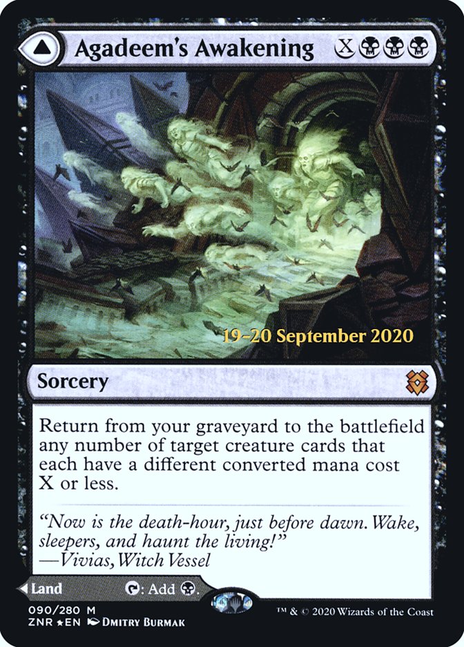 Agadeem's Awakening // Agadeem, the Undercrypt [Zendikar Rising Prerelease Promos] | A1Comics