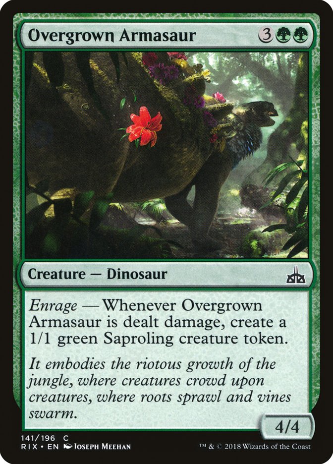 Overgrown Armasaur [Rivals of Ixalan] | A1Comics