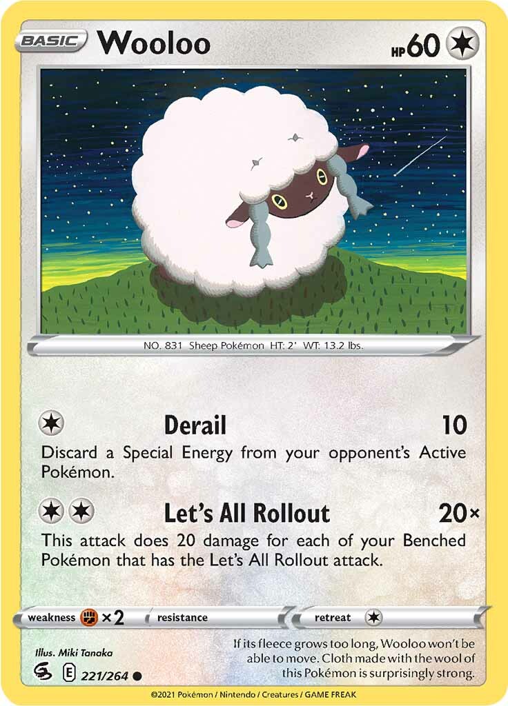 Wooloo (221/264) [Sword & Shield: Fusion Strike] | A1Comics