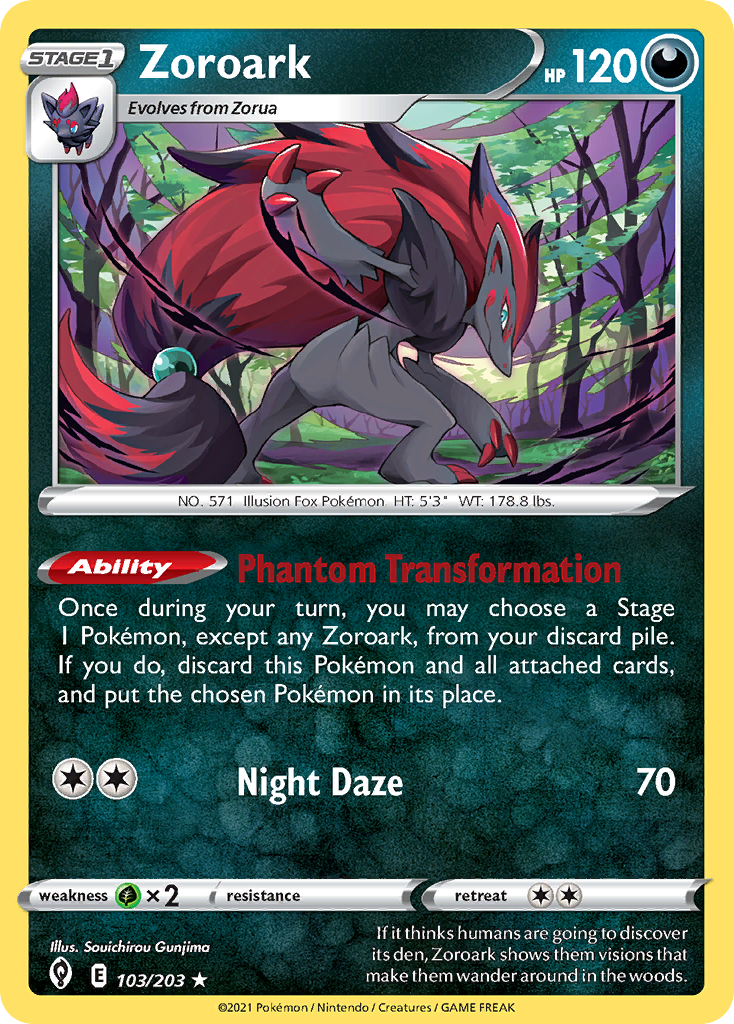 Zoroark (103/203) (Theme Deck Exclusive) [Sword & Shield: Evolving Skies] | A1Comics