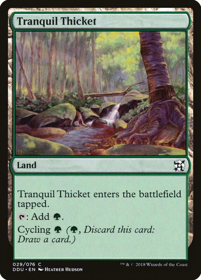 Tranquil Thicket [Duel Decks: Elves vs. Inventors] | A1Comics