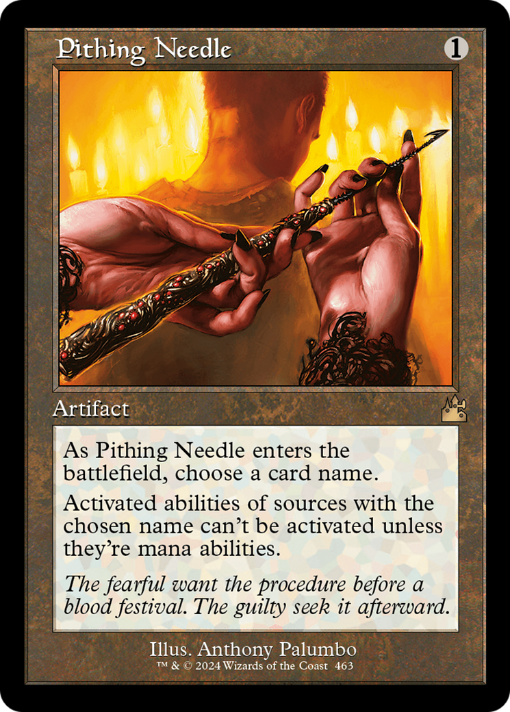 Pithing Needle (Retro Frame) [Ravnica Remastered] | A1Comics