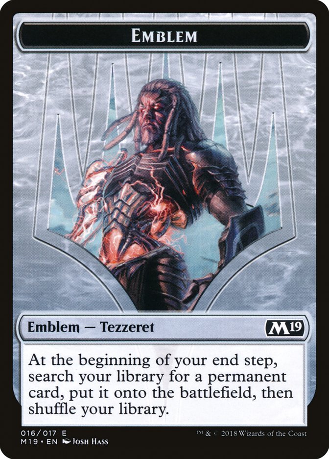 Tezzeret, Artifice Master Emblem [Core Set 2019 Tokens] | A1Comics