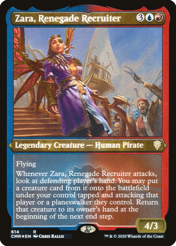 Zara, Renegade Recruiter (Etched) [Commander Legends] | A1Comics