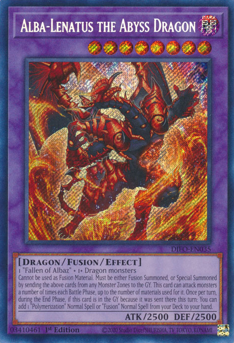 Alba-Lenatus the Abyss Dragon [DIFO-EN035] Secret Rare | A1Comics