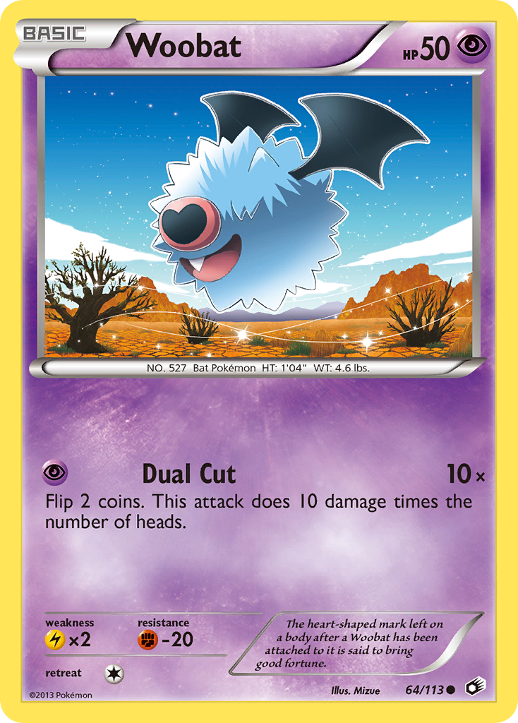 Woobat (64/113) [Black & White: Legendary Treasures] | A1Comics