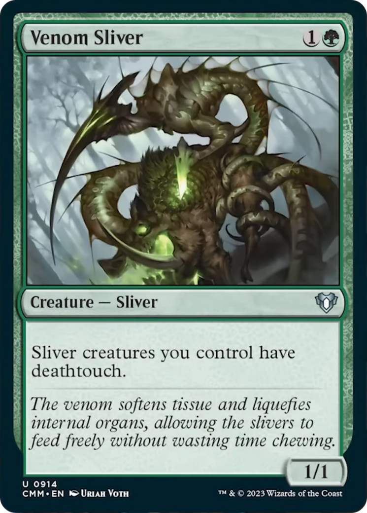 Venom Sliver [Commander Masters] | A1Comics