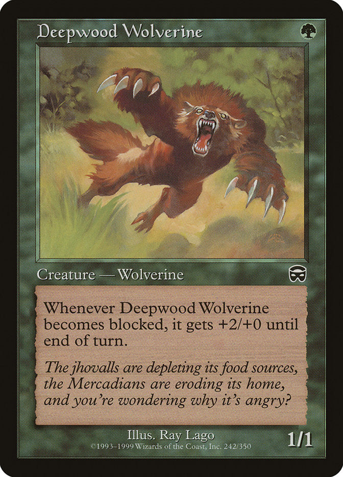 Deepwood Wolverine [Mercadian Masques] | A1Comics