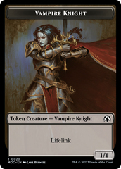 Vampire Knight // Soldier Double-Sided Token [March of the Machine Commander Tokens] | A1Comics