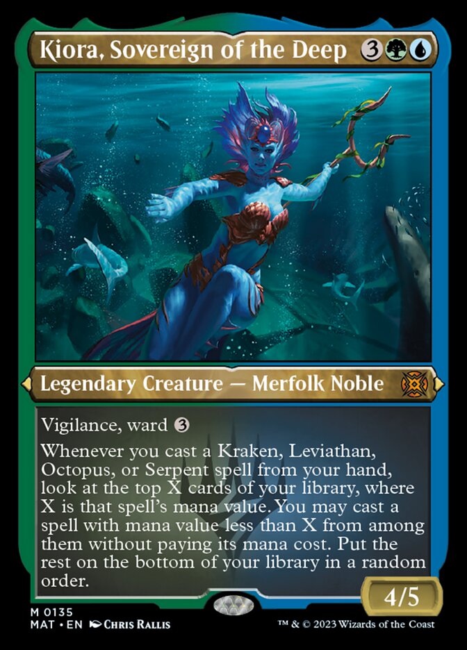 Kiora, Sovereign of the Deep (Foil Etched) [March of the Machine: The Aftermath] | A1Comics