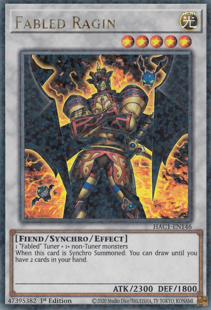 Fabled Ragin (Duel Terminal) [HAC1-EN146] Parallel Rare | A1Comics