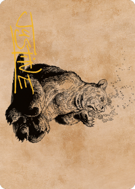 Wilson, Refined Grizzly Art Card (Gold-Stamped Signature) [Commander Legends: Battle for Baldur's Gate Art Series] | A1Comics