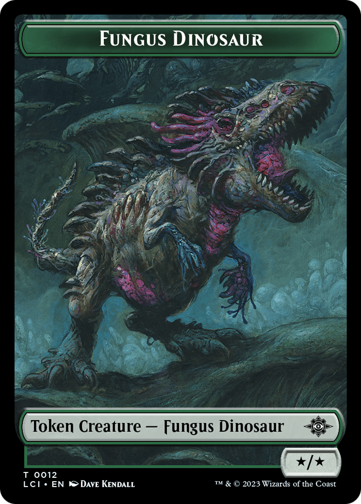 Fungus Dinosaur // Skeleton Pirate Double-Sided Token [The Lost Caverns of Ixalan Tokens] | A1Comics