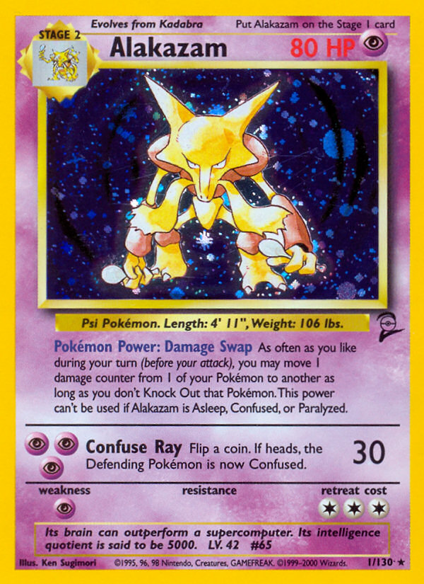 Alakazam (1/130) [Base Set 2] | A1Comics