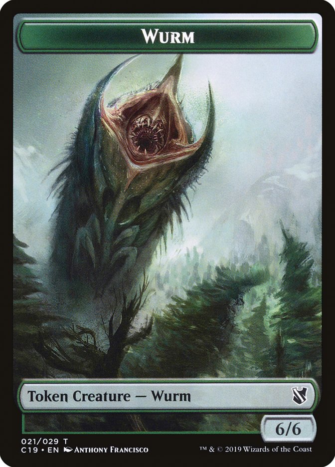 Wurm Token [Commander 2019 Tokens] | A1Comics