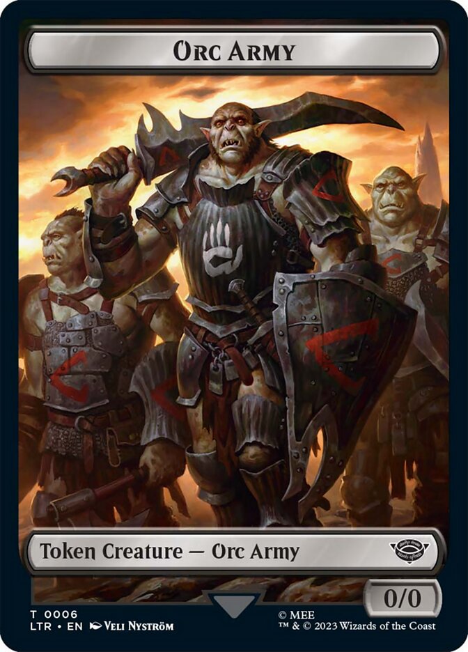 Orc Army Token (06) [The Lord of the Rings: Tales of Middle-Earth Tokens] | A1Comics