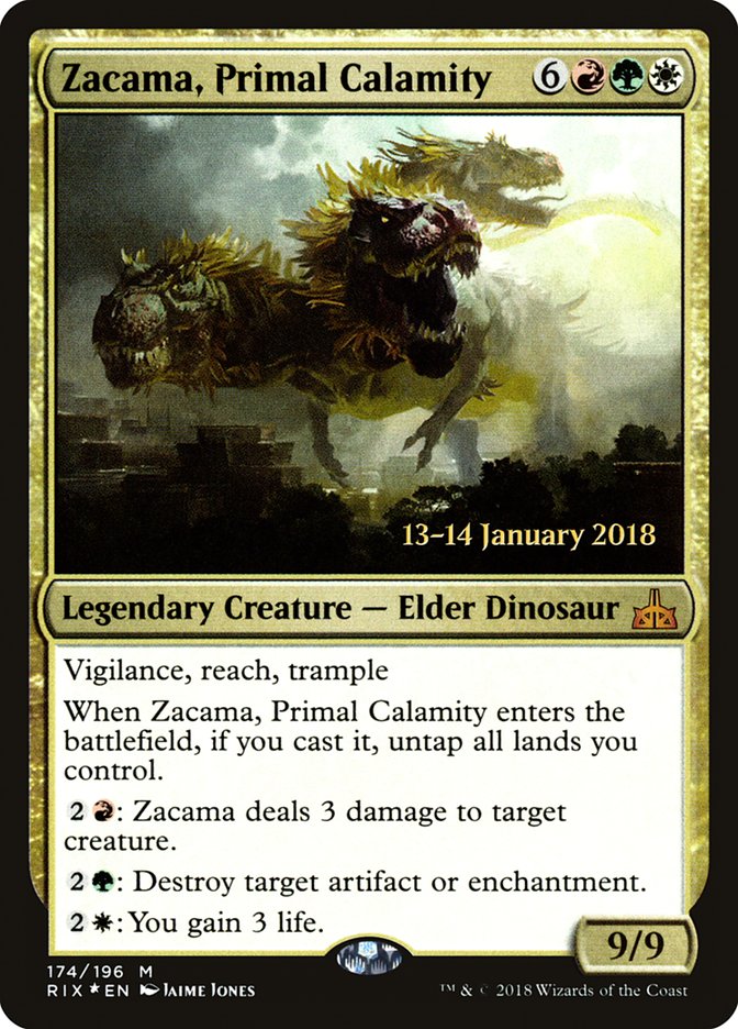 Zacama, Primal Calamity [Rivals of Ixalan Prerelease Promos] | A1Comics