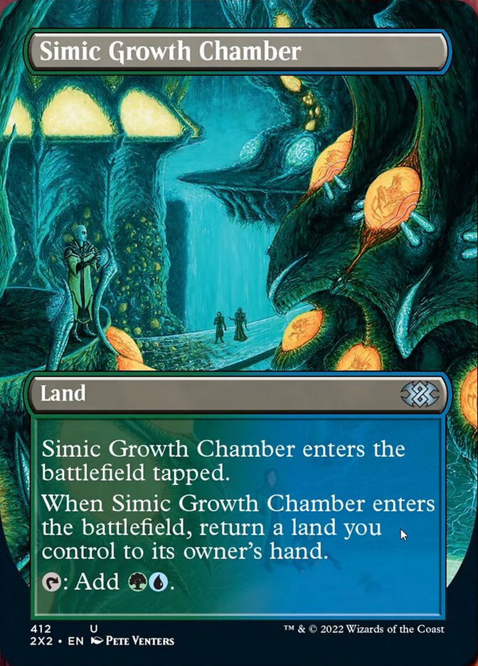 Simic Growth Chamber (Borderless Alternate Art) [Double Masters 2022] | A1Comics